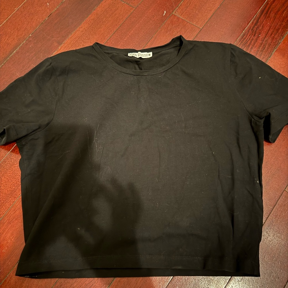 Zara Black Crop Top